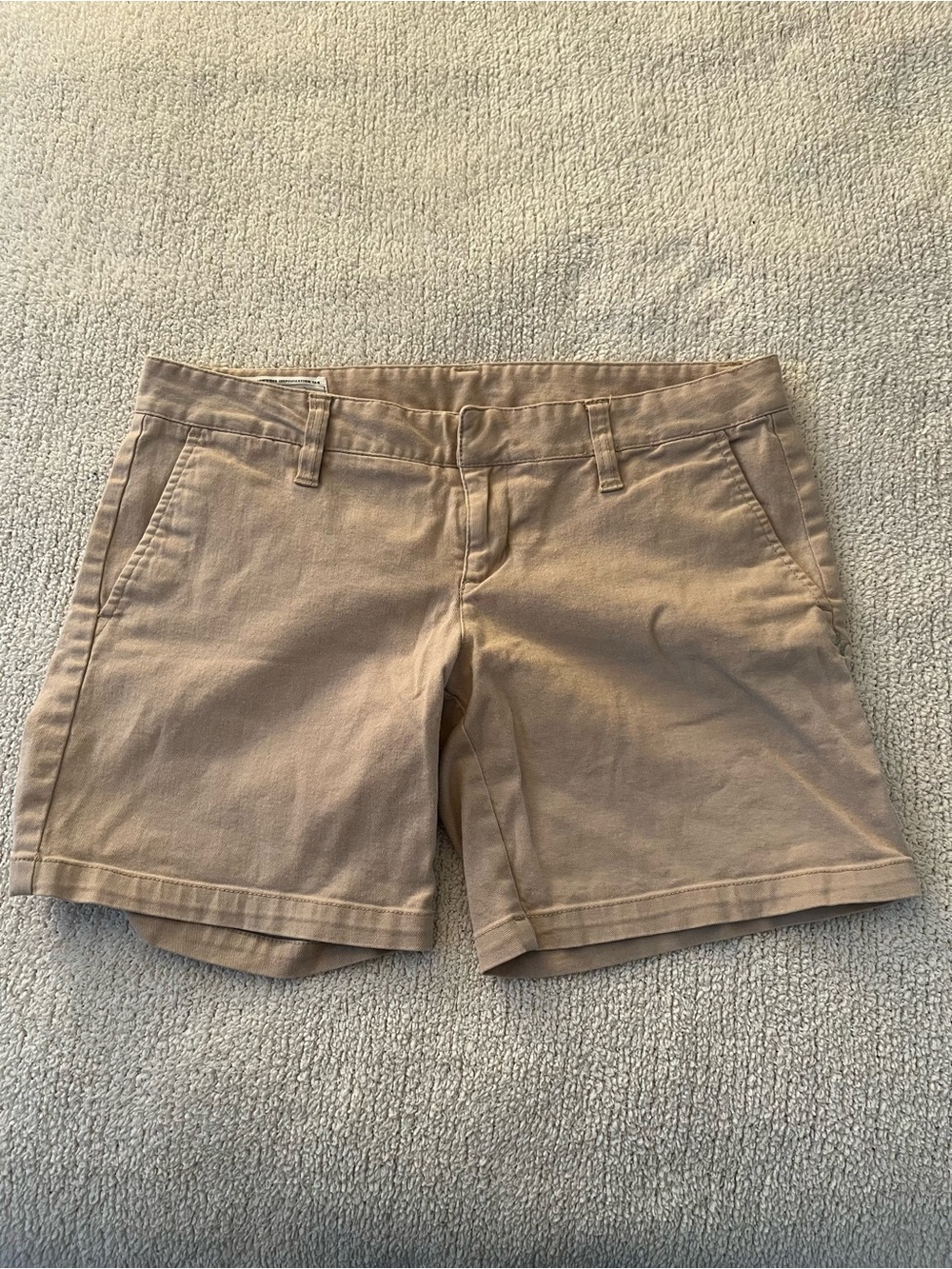 Hurley Tan Cotton Chino Shorts Bermudas